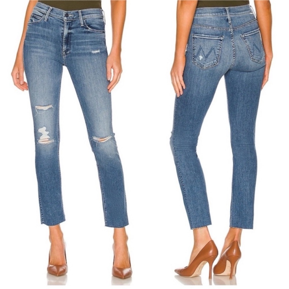 MOTHER Blue Ankle & Cropped Jeans